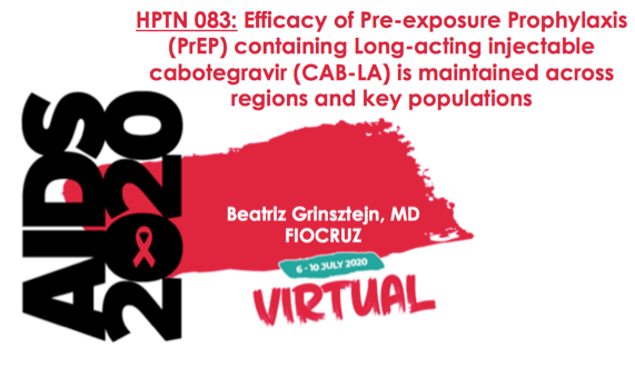 Hptn 0 Efficacy Of Pre Exposure Prophylaxis Prep Containing Long Acting Injectable Cabotegravir Cab La Is Maintained Across Regions And Key Populations